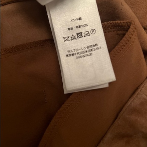 NWT Women’s Lauren Ralph Lauren Belted Suede Shorts Size 10 Light Brown - Picture 11 of 15